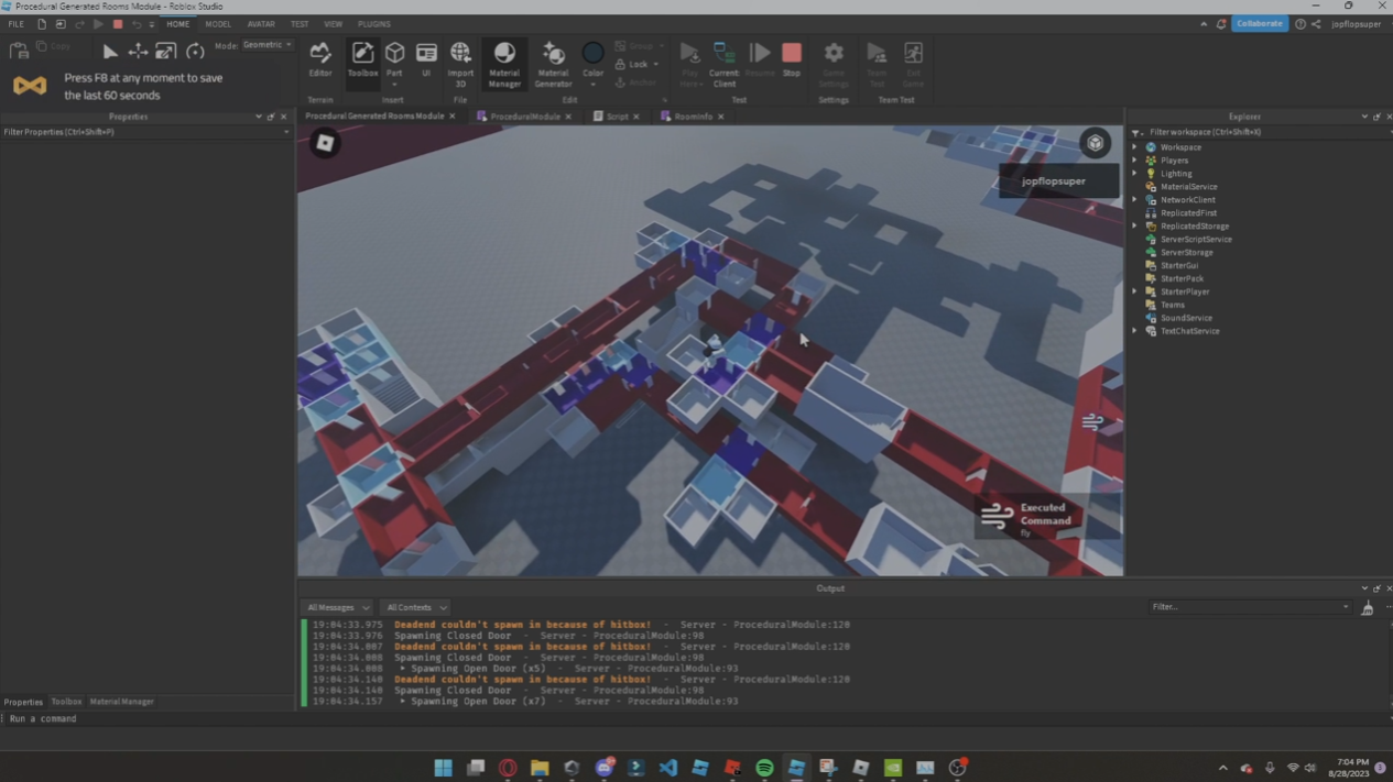 Custom Procedural Room Generation Module